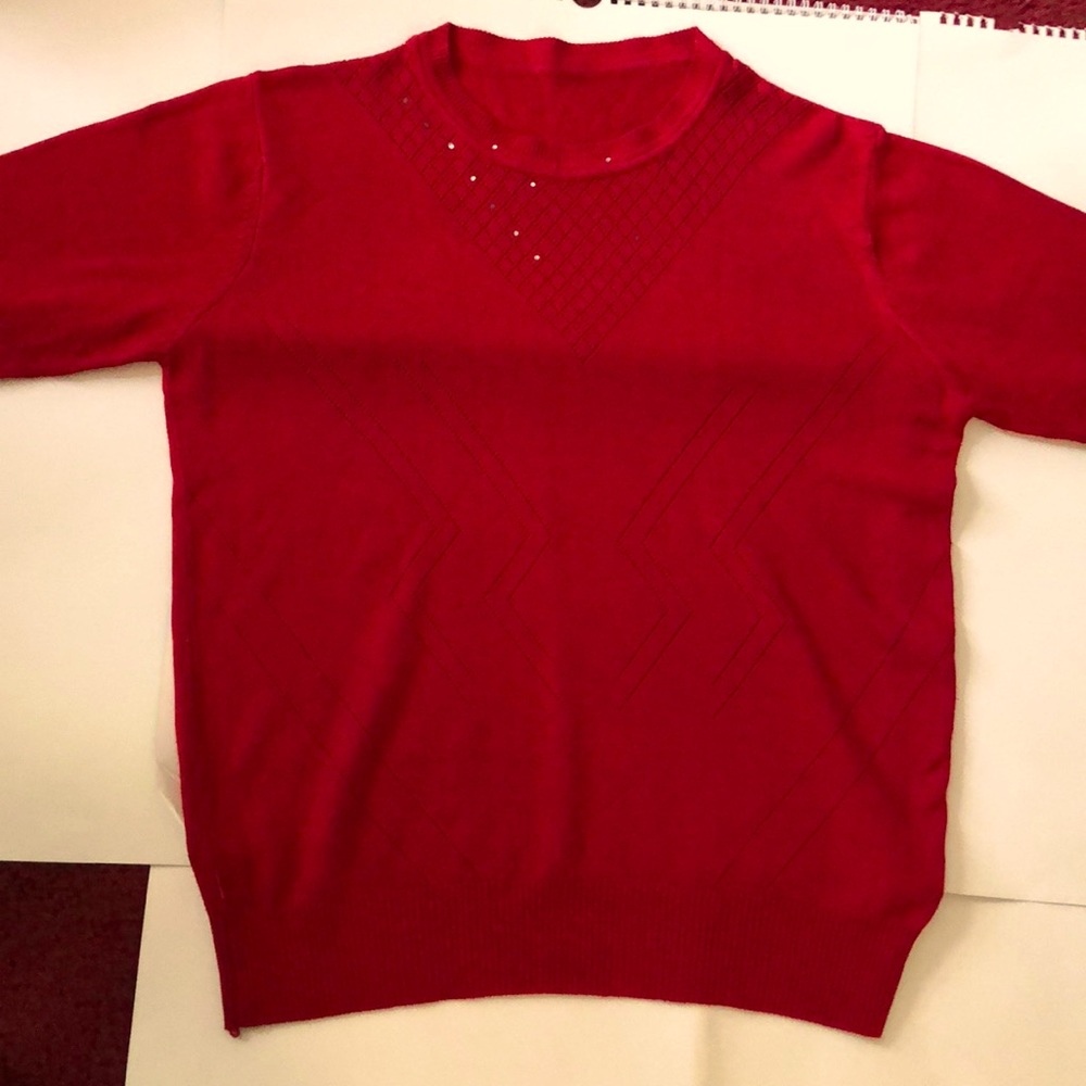 Stylish red sweater